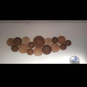Large Woven Basket Wall